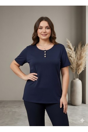 185398 "NAVY BLUE" BLOUSE