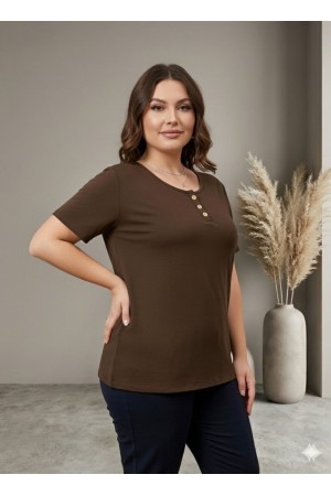 185399 COFFEE BLOUSE