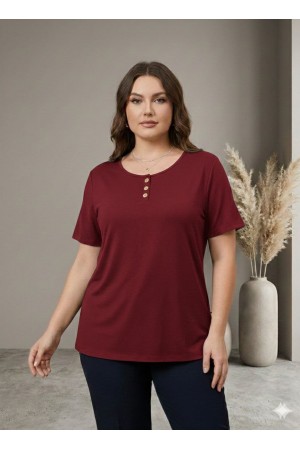 185401 Burgundy BLOUSE