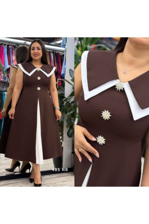 185436 KAHVE ELBİSE