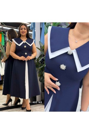 185438 LACİVERT ELBİSE
