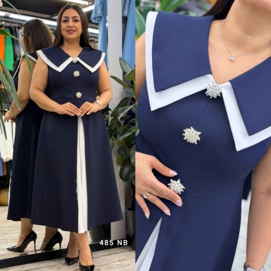 185438 LACİVERT ELBİSE