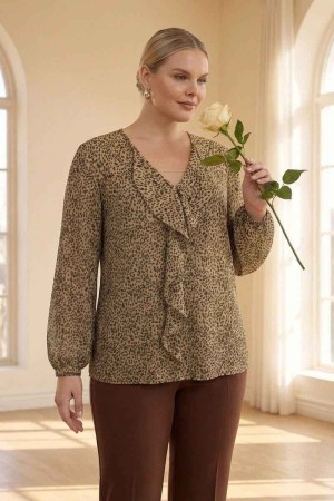 185446 DESENLİ BLUZ