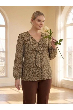 185446 DESENLİ BLUZ