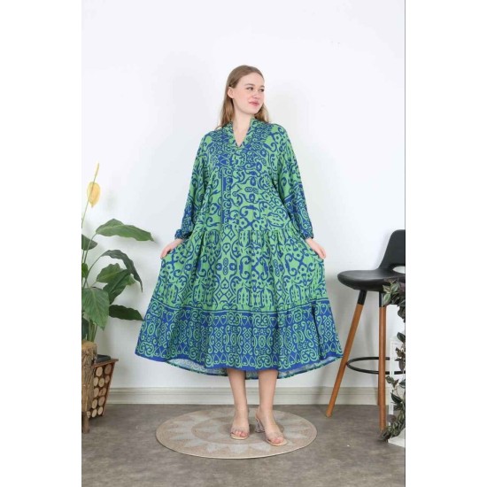 185458 DESENLİ ELBİSE