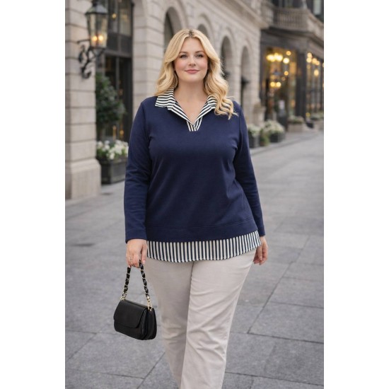 185470 LACİVERT BLUZ