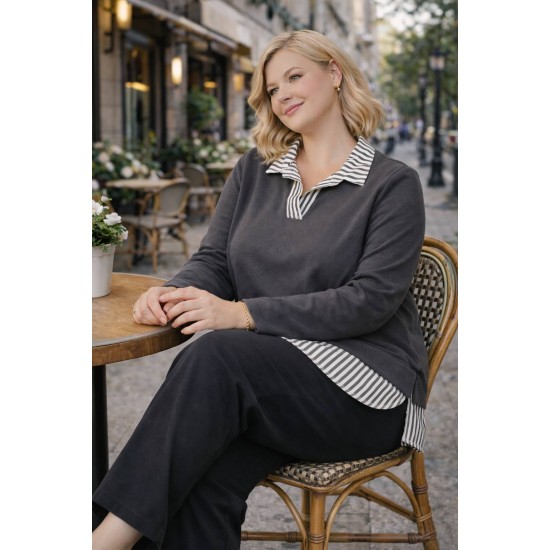 185471 ANTRASİT BLUZ