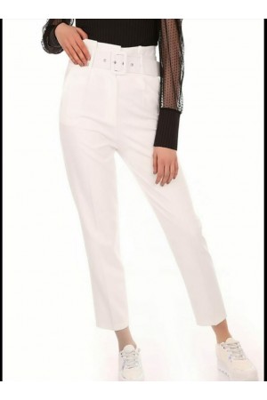 0023 white TROUSERS