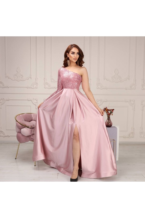 016 dried rose Evening dress