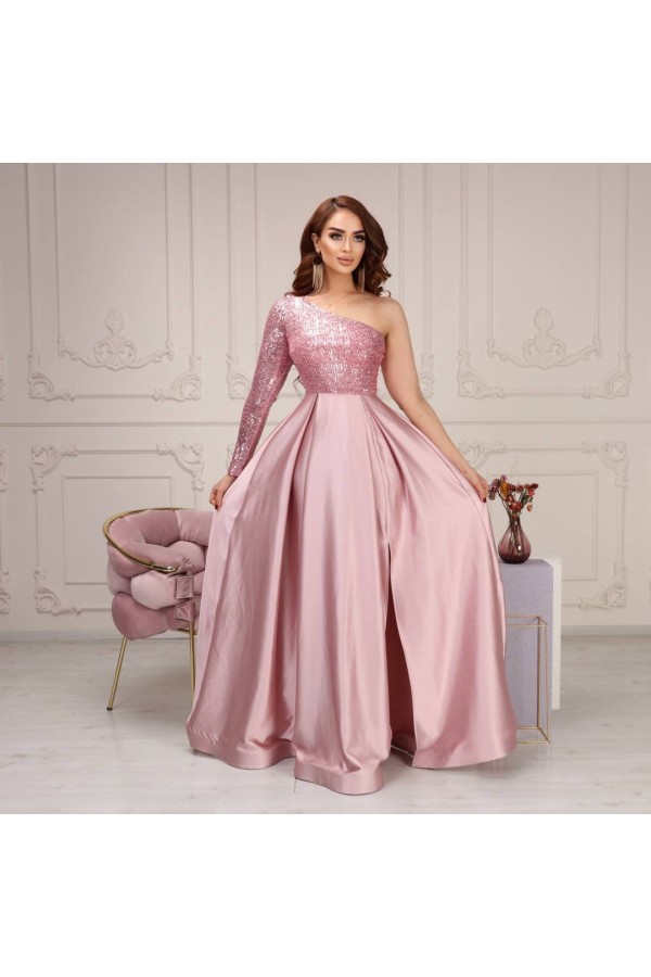 016 dried rose Evening dress