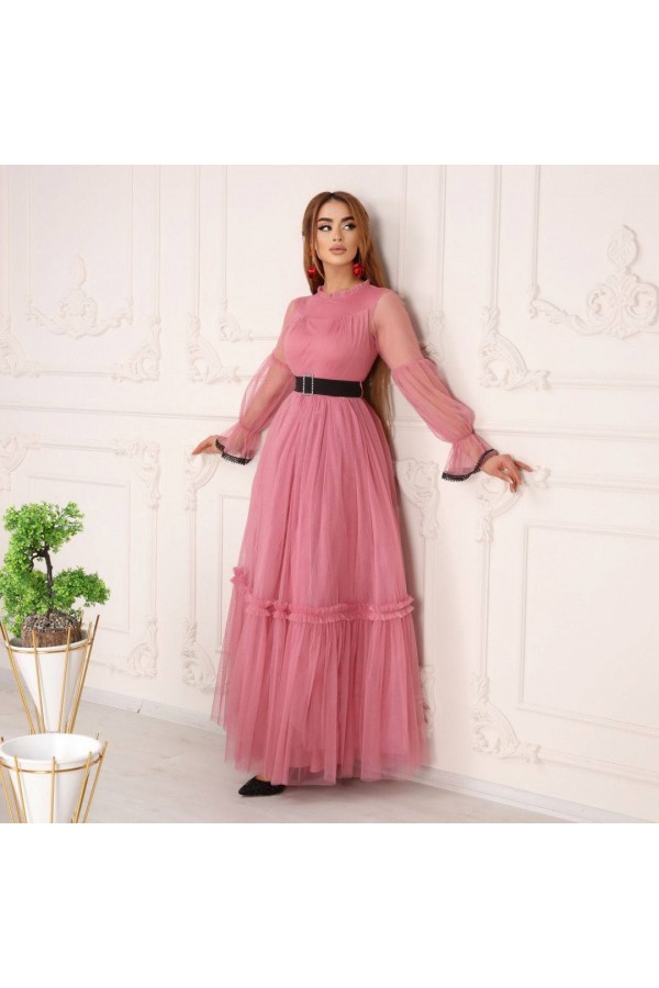 041 dried rose Evening dress