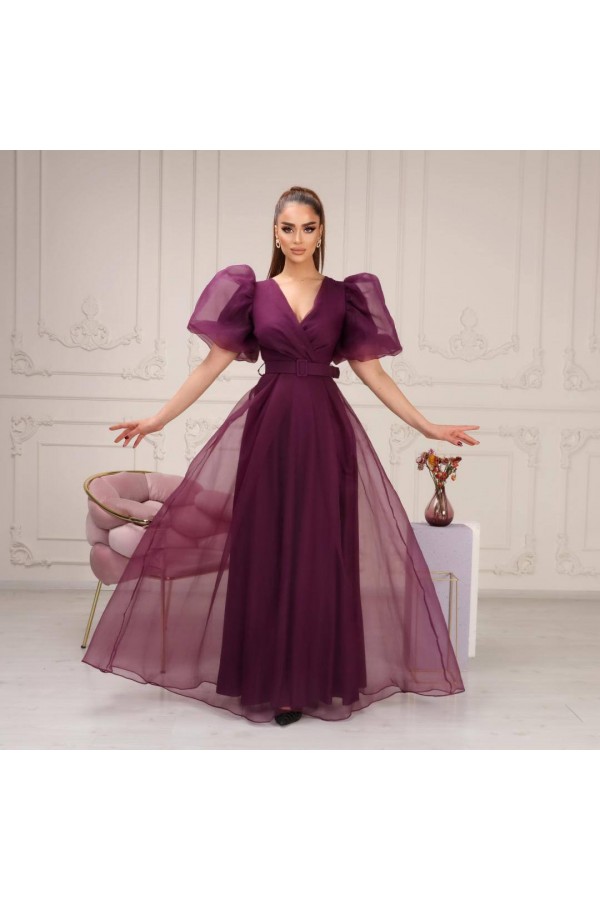 048 фиолетовый Вечернее платье