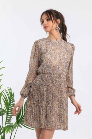 100061 patterned DRESS