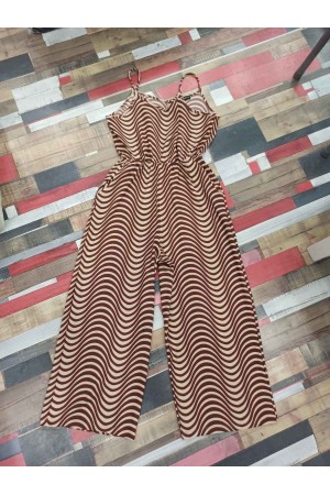 100255 patterned OVERALLS