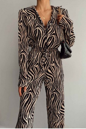 100562 patterned Pants suit