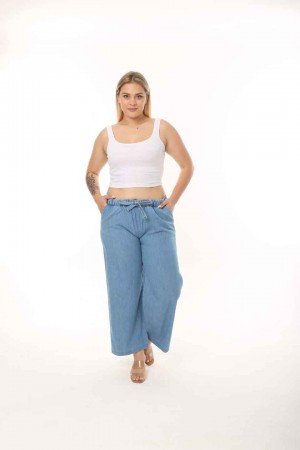 100653 blue TROUSERS