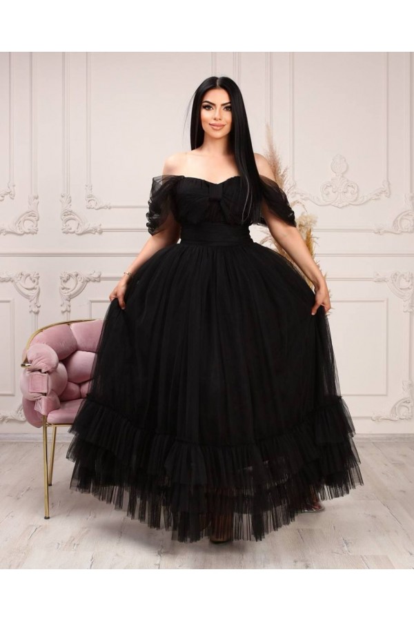 101077 black Evening dress