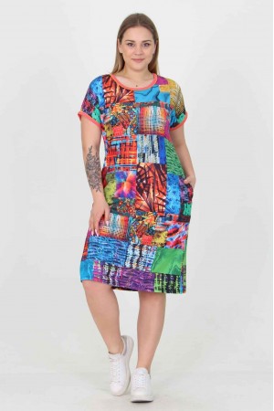 101179 patterned DRESS