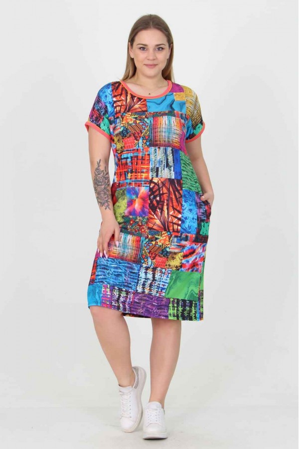 101179 patterned DRESS