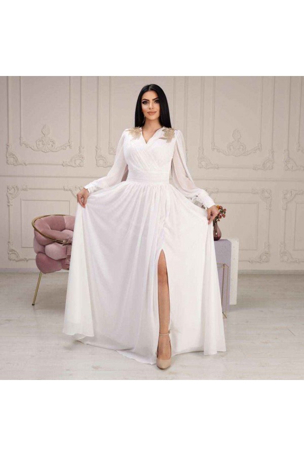 101227 белый Вечернее платье