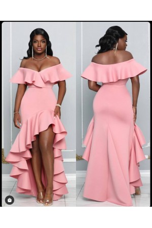101365 розовый Вечернее платье