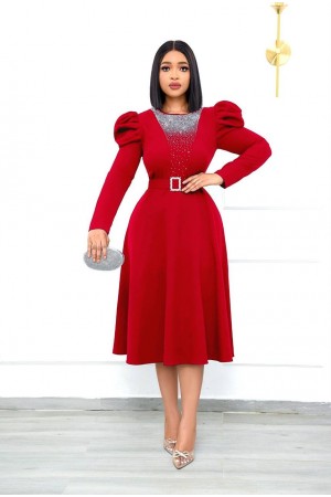 101402 красный Вечернее платье