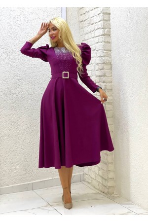 101449 фиолетовый Вечернее платье