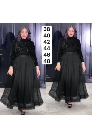 101557 чорний Вечірня сукня