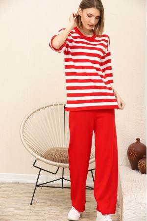 103507 red Pants suit