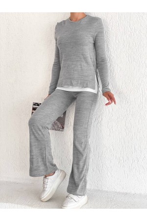 105391 Grey Pants suit