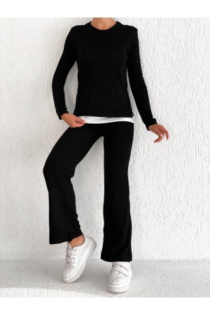 105393 black Pants suit