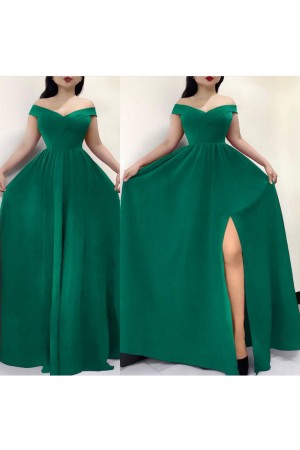 105824 зеленый Вечернее платье