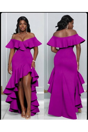 105873 фиолетовый Вечернее платье