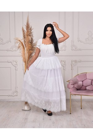 106921 білий Вечірня сукня