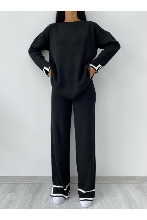 107401 black Pants suit