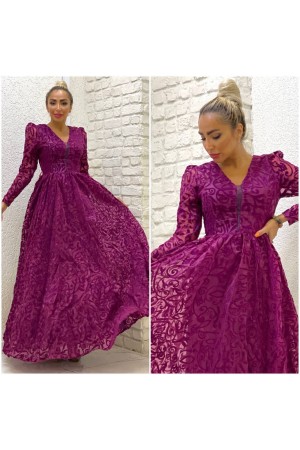 111261 фіолетовий Вечірня сукня