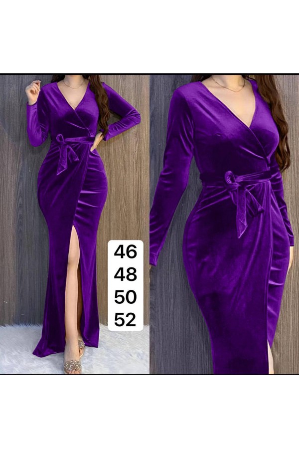 111302 фиолетовый Вечернее платье