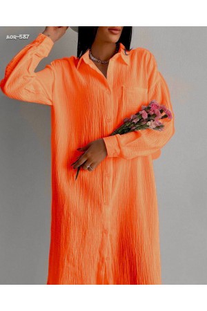 111891 orange DRESS