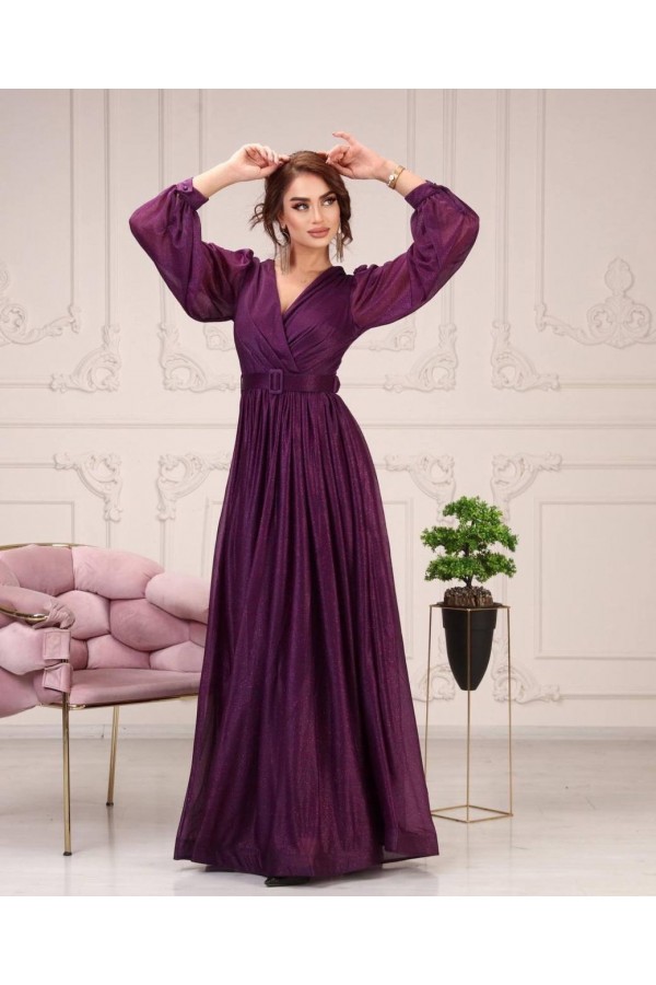 113179 фиолетовый Вечернее платье