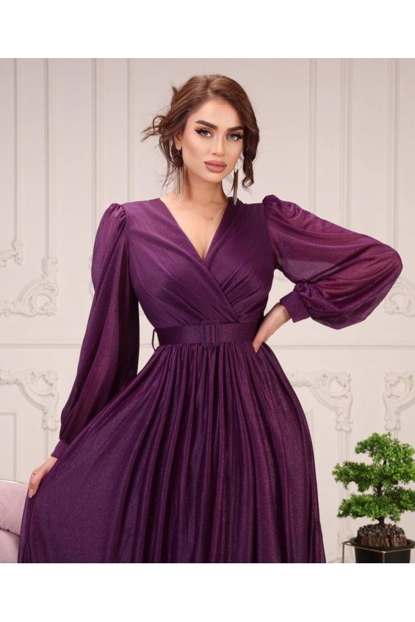 113179 фиолетовый Вечернее платье