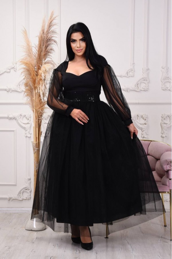 113185 black Evening dress