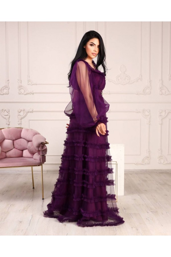 113196 фіолетовий Вечірня сукня