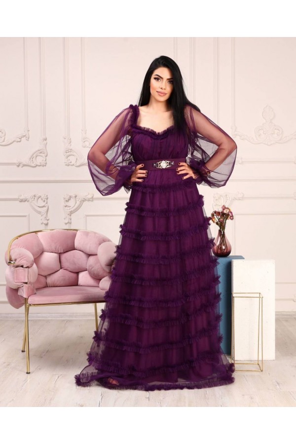 113196 purple Evening dress