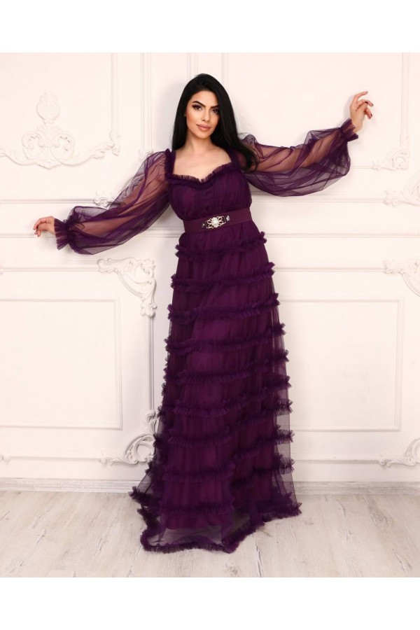 113196 фіолетовий Вечірня сукня