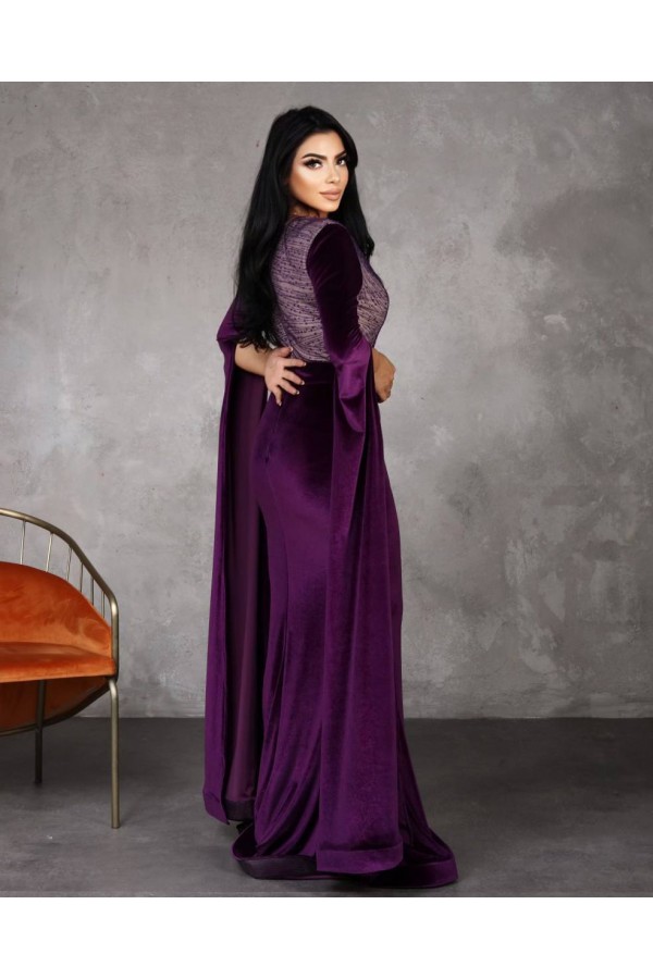 113200 фиолетовый Вечернее платье