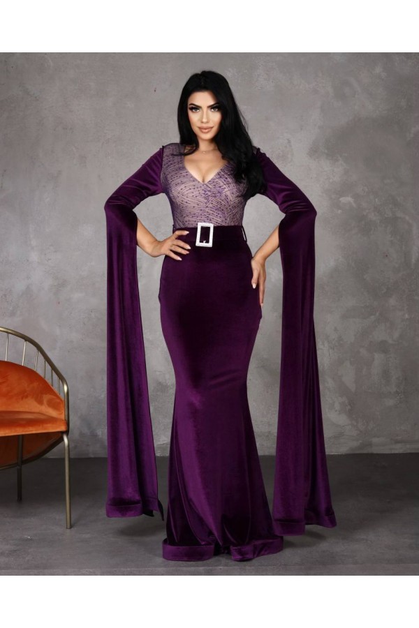 113200 фиолетовый Вечернее платье