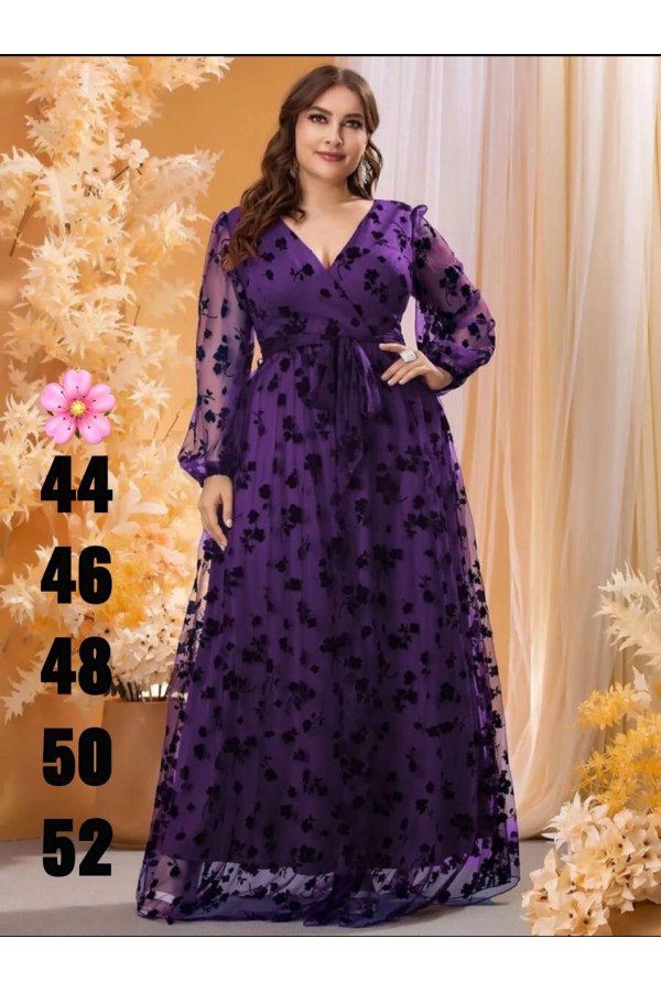 113217 фиолетовый Вечернее платье