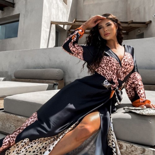 113473 TOPTAN DESENLİ ELBİSE toptan bayan giyim