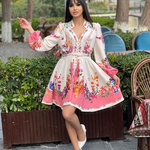 113565 TOPTAN DESENLİ ELBİSE 113565 TOPTAN DESENLİ ELBİSE toptan bayan giyim