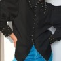 113617 TOPTAN SİYAH GÖMLEK toptan bayan giyim